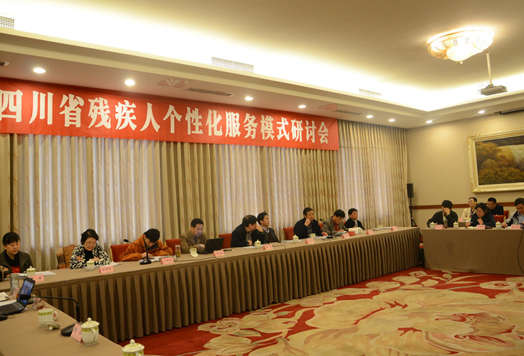 图为四川省残疾人个性化服务模式研讨会上专家讨论现场